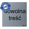 Spersonalizowany piktogram ze stali nierdzewnej matowej 95x95 mm